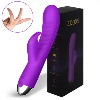 Adult Jucarii Penis artificial Vibratoare jucarii Sexuale Dublu Tija Masturbari Rabbit Vibrator Ustensile de Adult Sex Produs Vibrator pentru Femei Mașină