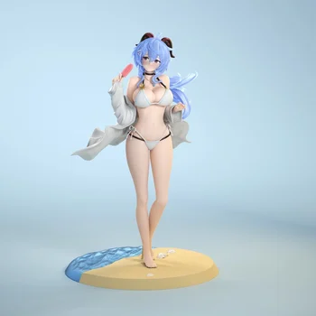 25cm Ganyu Genshin Impact Sexy Anime Figura Ganyu costum de Baie Sexy Fată de Acțiune Figura Paimon/Klee Figurina Adult Model de Papusa Jucării