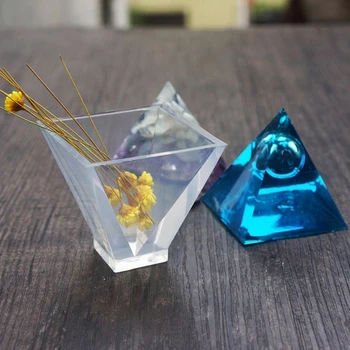 Transparent Piramida Silicon Mucegai DIY UV Rășină Decorative, Artizanat Bijuterii de Luare a Mucegai Rășină Epoxidică Matrite pentru Bijuterii