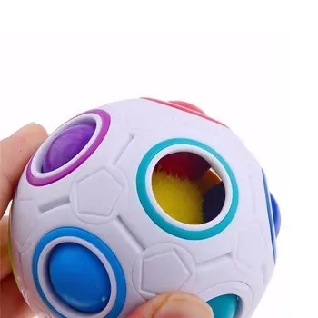 Creative Curcubeu Magic Ball Cub Viteza de Minge Puzzle pentru Copii de Învățare de Învățământ Jucării Amuzante pentru Copii Adult Eliberare de Stres