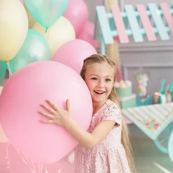 10buc/lot 2.2 g Alb Roz de Latex, Baloane Heliu, baloane Gonflabile Petrecere de Nunta de Decorare pentru Copii Happy Birthday Float Baloane