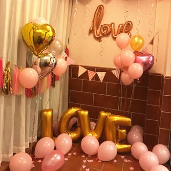 10buc/lot 2.2 g Alb Roz de Latex, Baloane Heliu, baloane Gonflabile Petrecere de Nunta de Decorare pentru Copii Happy Birthday Float Baloane 1