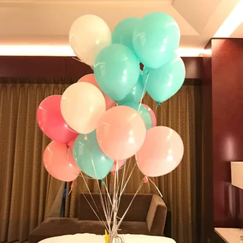 10buc/lot 2.2 g Alb Roz de Latex, Baloane Heliu, baloane Gonflabile Petrecere de Nunta de Decorare pentru Copii Happy Birthday Float Baloane 3