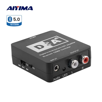 AIYIMA Digital La Analogic Audio Converter DAC Fibră Optică, cablu Coaxial Stereo Adaptor AUX RCA L/R Converter SPDIF Decodor Amplificator