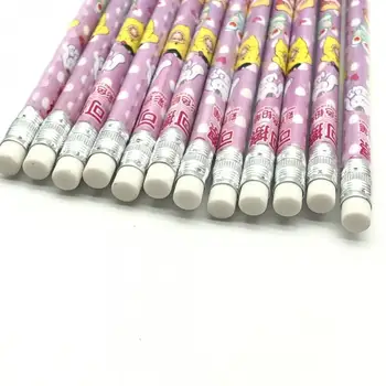 12Pcs Sanrio Colorate Pen Kawaii Kuromi Mymelody Desene animate Cutie Colorate, Radieră Creion Drăguț de Desen pentru Copii Pen Cadou