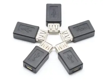 100buc Negru USB 2.0 Tip O Femeie la Micro USB B Female Adaptor Convertor usb 2.0 la Micro usb conector en-gros