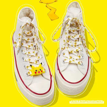 Desene Animate Pokemon Personajul Pikachu Gengar Personalitate Drăguț Moda Model Cu Șiret De Pantofi Accesorii Decoratiuni Personalizate