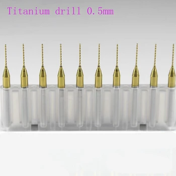 10 BUC carbură de titan acoperire 3.175 mm 0,5 mm * mașină de frezat CNC cutte, micro-circuite imprimate, metalice gravură instrument, woodwo