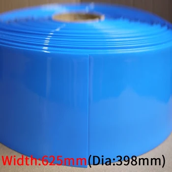 Lățimea 625mm PVC Căldură Psihiatru Tub Dia 398mm Baterie de Litiu de Izolat, Folie de Film de Protecție Caz Pack Cablu Manșon Negru Albastru