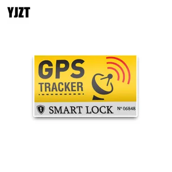 YJZT 10.6*6.3 CM GPS Tracker Auto Decalcomanii Autocolant Smart Lock PVC Creative C1-3026