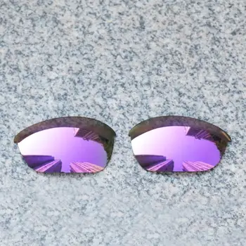 E. O. S Polarizate Îmbunătățită Lentile de Înlocuire pentru Oakley Half Jacket 2.0 ochelari de Soare - Violet Violet Polarizati Oglinda