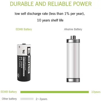 EEMB 10BUC 3.6 V Baterie cu Litiu ER18505 4100mAh Baterii Non-Baterie Reîncărcabilă pentru Acasă Monitor Contor Electric Senzor de Geam 4