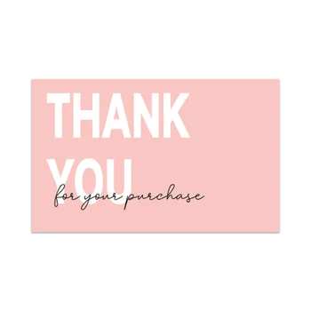 30buc/pachet Roz Vă Mulțumesc Carte Pentru Sprijinirea Afacerilor Pachet Decor Laudă Etichete Business Card Mic Magazin de Cadouri Decorative Card