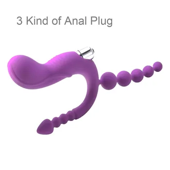 EXVOID Buna Anal Vibrator din Silicon Butt Plug Anal Margele Vibrator Vibrator Adult Produse de Prostata pentru Masaj Jucarii Sexuale pentru Femei