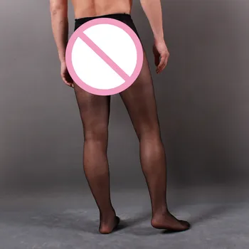 Sissy Dresuri Transparente Bărbați JJ Acoperire Ultra-subțiri de Ciorapi de Mătase Bărbat Gay Exotice Lenjerie Sexy Chilot Collants Dropshipping