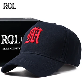 RQL Cap Mare Șapcă de Baseball pentru Bărbați de Înaltă Profil Broderie Sporturi de Iarnă Trucker Hat de Bumbac Respirabil Design vestimentar Snapback