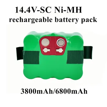 14,4 V SC Ni-MH pachetul de batería recargable 6800mAh aspiradora Robot barriendo para KV8 XR210 XR510 XR210A XR210B XR510B XR510D 2