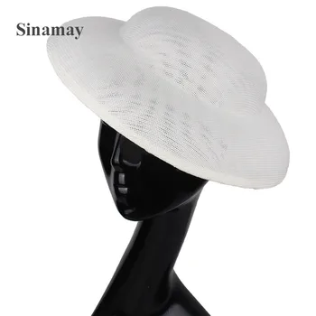 Imitație Sinamay 30 CM Fascinator de Bază Pentru Femei Partid Fascinator Pălărie DIY Accesorii de Par Mireasa Petrecere de Ceai Cina Caciulita
