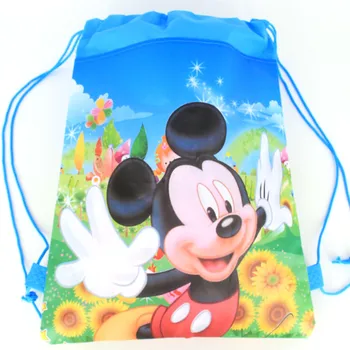 Disney Minnie Mickey Mouse Non-Țesături Cordon Rucsac geantă de Cumpărături Petrecere de Aniversare Cadouri de Înot Școală Rucsaci