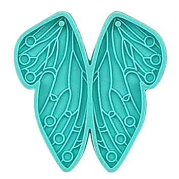 Cercei fluture Matrite de Silicon Rășină Epoxidică Art Mucegai cu Gaură pentru Agățat Artizanat lucrate Manual brelocuri Agățat Pandantiv