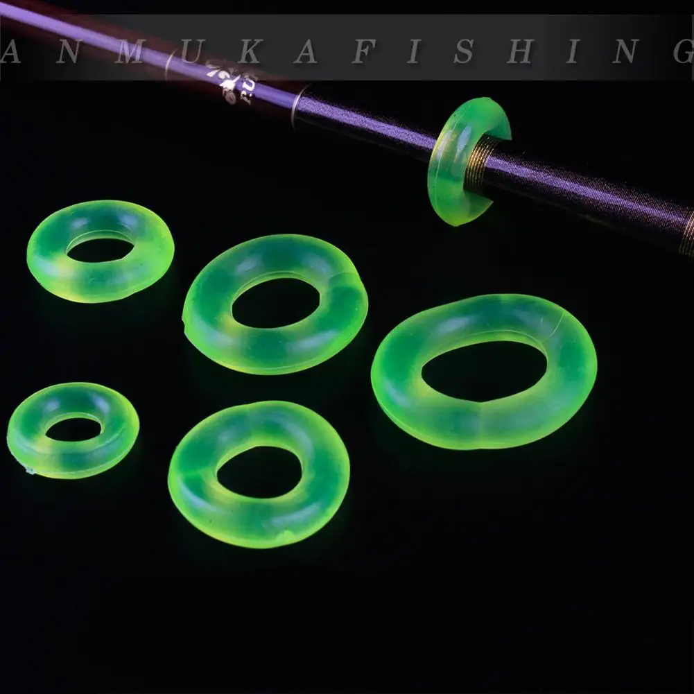Pentru 5pcs tijă de pescuit clip luminos silicon rod dop o-ring de