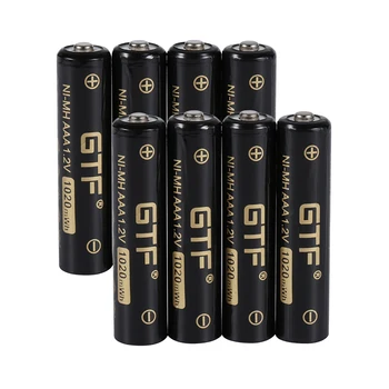 GTF 1.2 V NI-MH baterie AAA 1020mWh 850mAh capacitate acumulator 1.2 V ni-mh aa, aaa 2A încărcător USB 1
