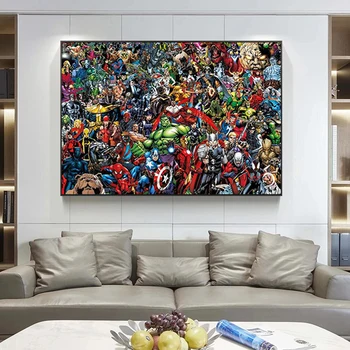 Marvel Panza Pictura super-Erou spiderman Postere si Printuri de Arta de Perete Imagini Cuadros pentru Camera de zi Nordic Decor Acasă Cadouri