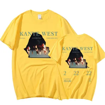 2022 Noi Hip Hop Tricou Kanye West 90 Verso Epocă Grafică Tricou Supradimensionat din Bumbac Tricouri Streetwear Bărbați 0