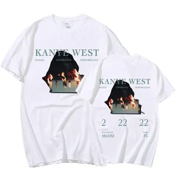 2022 Noi Hip Hop Tricou Kanye West 90 Verso Epocă Grafică Tricou Supradimensionat din Bumbac Tricouri Streetwear Bărbați 1