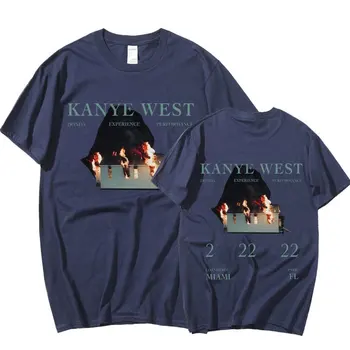 2022 Noi Hip Hop Tricou Kanye West 90 Verso Epocă Grafică Tricou Supradimensionat din Bumbac Tricouri Streetwear Bărbați 3