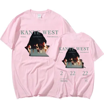 2022 Noi Hip Hop Tricou Kanye West 90 Verso Epocă Grafică Tricou Supradimensionat din Bumbac Tricouri Streetwear Bărbați 5
