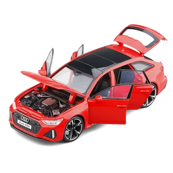 1:32 Scară Audi RS6 break 2022 Diecasts Vehicule Metal Model de Masina amortizor de Sunet de Lumină de Colectare de Jucării Masina Cadou