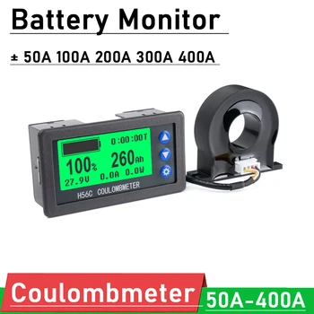 Monitor baterie Sala Coulomb Metru DC 8-100V 100A - 400A Lifepo4 de plumb-acid baterie Li-ion de litiu capacitate de afișare putere 12V 24V 36V 48V