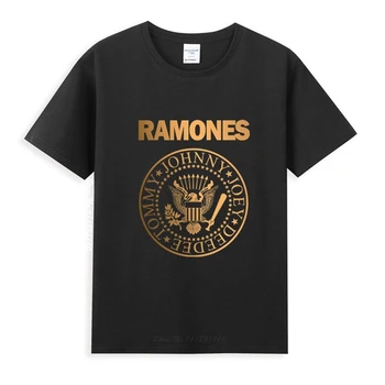 Vintage Ramone Retro Logo-ul Clasic Negru T-Shirt mai Noi de Vara Barbati Maneca Scurta Populare Tricouri Tricou Topuri Roman Unisex