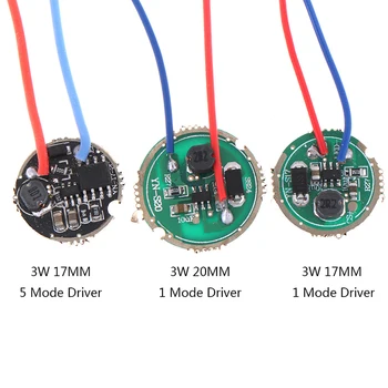 1 buc 3W LED Driver 17mm/20mm 1.2-3.6 V DC(1Mode) 12V DC(Modul 5) Lanterna LED Driver