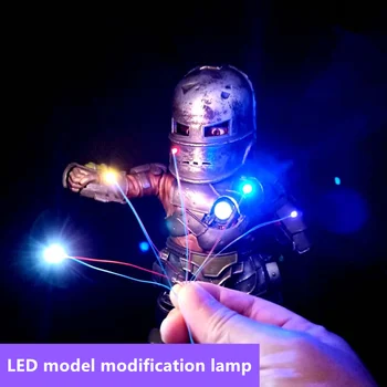 WJDG Model 15 BUC 7 culori, lungime cablu 30cm 1206 miniatură 3V lampă cu LED-uri model modificarea lampa DIY manual de materiale
