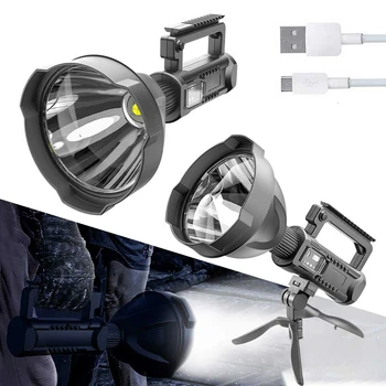 XHP70 Puternic Lanterna LED-uri Super Luminoase, Spoturi Portabile Impermeabil Searchlight USB, Lanterna 8000 de Lumeni Reflector