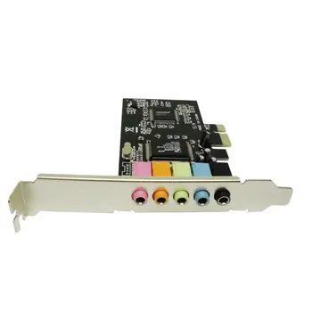PCIe placa de Sunet 5.1, PCI Express Surround 3D Audio Card pentru PC, cu Mare Sunet Direct Performanta 5