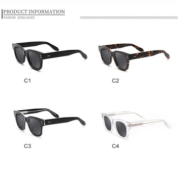 CATERSIDE 2021 Polarizat ochelari de Soare Barbati Acetat de Mare Cadru Pătrat în aer liber Conducere Ochelari de Personalitate de Brand de Ochelari de Soare UV40 5