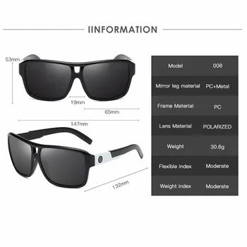 YMT0397 Bărbați Supradimensionate Polaroid ochelari de Soare Piața TR90 Polarizat ochelari de Soare de Conducere Oculos De Sol Driver Ochelari de protectie UV400 1