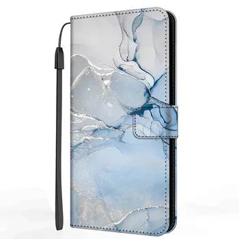 Marmura din Piele de Caz Pentru Samsung Galaxy A01 A02 A03 Core A02S A03S A32 A52 A52S A72 4G 5G Flip Cover Stand Portofel Carte Funda Caz