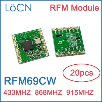 RFM69CW 20dBM 433MHZ 868MHZ 915MHZ RFM69 RFM69C Wireless RF transceiver module radio 20BUC