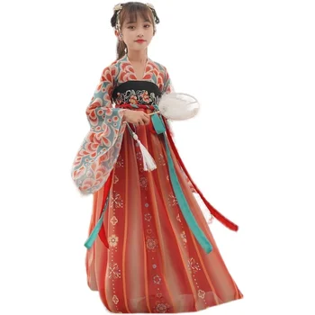 Tang Dynasty Zână Hanfu Costume De Dans Fete Tradițională Chineză Rochie De Printesa Tang Copii Costum Oriental Petrecere Seara Cosplay 1