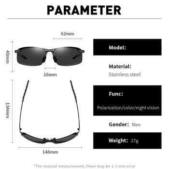 Polarizat ochelari de Soare Barbati/Femei de Conducere Oglindă Ochelari de Soare Cadru Metalic Ochelari de protectie UV400 Anti-Orbire ochelari de Soare cu Ridicata 5