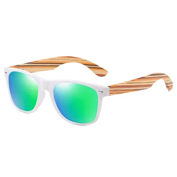 GM Clasic de Bambus, Lemn de ochelari de Soare de Brand Design Bărbați Femei Acoperire Oglinda Ochelari de Soare Moda ochelari de soare Retro Ochelari de soare UV400 Nuante