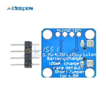 Micro-Lipo 5V Micro-B USB Baterie Încărcător de Bord 3.7 V/4.2 V Litiu-Polimer Baterie de Litiu de Curent Constant de Încărcare 100mA Cu LED-uri 1
