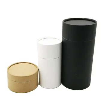 Kraft cutie de carton colectorului cylindar rotund sticla de ulei borcan de ambalaje din carton tub