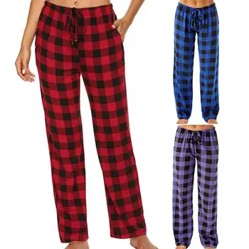 Moda Casual de Bumbac Vrac Doamnelor Pantaloni de Pijama Pantaloni Tot Potrivire Pantaloni de Pijama Rezistent la Uzura pentru Somn