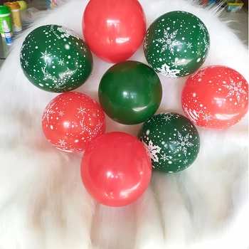 20buc/30buc 10inch de Crăciun, Baloane Verde Roșu Balon de Crăciun Și de Anul Nou Balons Zăpadă Moș Crăciun Imprimare Baloane