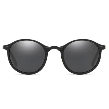 Moda Rotund Polarizat ochelari de Soare Retro Oameni Design de Brand Femei Conducere Shades Ochelari de Soare UV400 Ochelari de Oculos De Sol 1